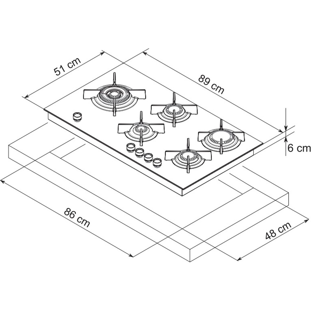 Варильна поверхня De Dietrich DPG4950B - изображение 4